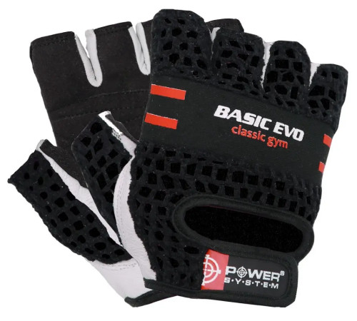 Рукавички для фітнесу Power System PS-2100 Basic EVO M, чорно-червоні