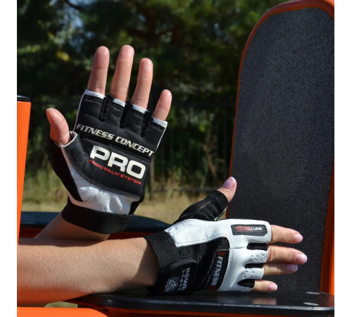 Рукавички для фітнесу Power System PS-2300 Fitness XS, чорно-білі