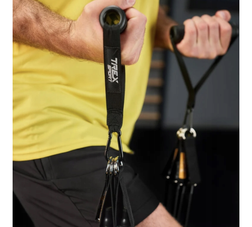 Набір резинок з еспандерами Trex Sport TX-050TS чорний Набір резинок з еспандерами Trex Sport TX-050TS чорний