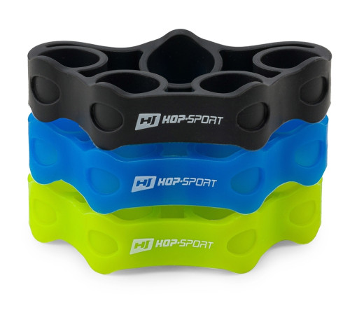 Набір еспандерів для тренування пальців рук Hop-Sport HS-S003FT розмір S Набір еспандерів для тренування пальців рук Hop-Sport HS-S003FT розмір S