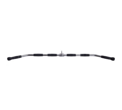 Ручка для верхньої тяги York Fitness 122см вигнута з гумовими рукоятками, хром Ручка для верхньої тяги York Fitness 122см вигнута з гумовими рукоятками, хром