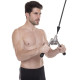 Ручка для верхньої тяги York Fitness V-подібна на трицепс з обертовим підвісом та гумовими рукоятками, хром
