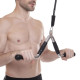 Ручка для тяги York Fitness V-подібна багатофункціональна з гумовими рукоятками, хром