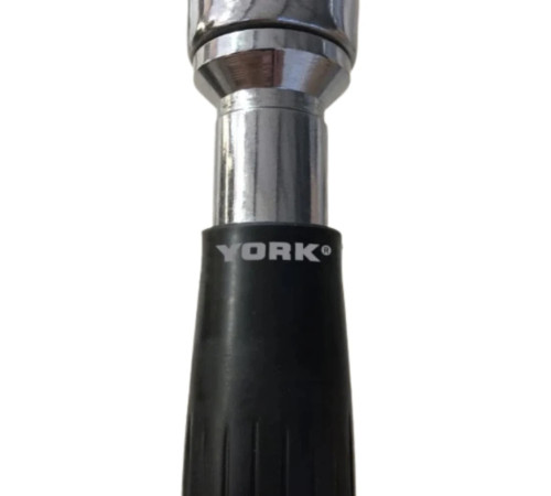 Ручка для тяги York Fitness V-подібна на трицепс з гумовими рукоятками, хром
