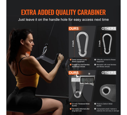 Ручка для верхньої тяги VEVOR TSJC-3#