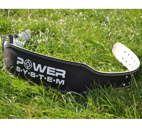 Пояс для бодібілдингу шкіряний Power System PS-3250 - чорний/ розмір XL