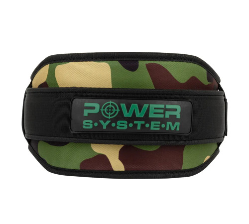 Пояс для бодібілдингу неопреновий Power System PS-3220 Predator - зелений/ розмір M