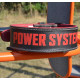 Пояс для бодібілдингу шкіряний Power System PS-3830 - чорно-червоний/ розмір M