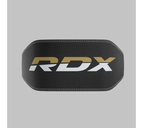 Пояс для бодібілдингу шкіряний RDX 6 - чорний/ розмір S