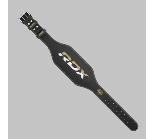 Пояс для бодібілдингу шкіряний RDX 6 - чорний/ розмір M