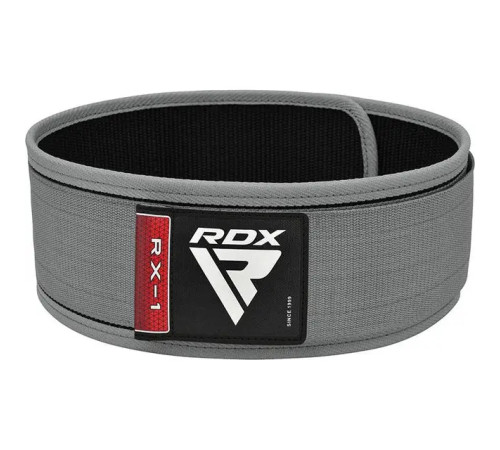 Пояс для бодібілдингу RDX RX1 - сірий/ розмір XL