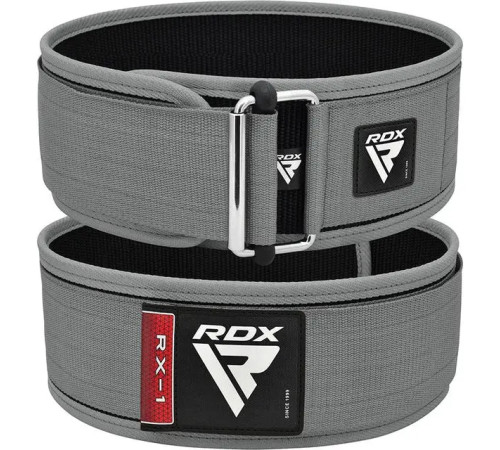 Пояс для бодібілдингу RDX RX1 - сірий/ розмір XL