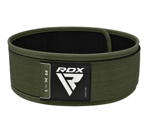 Пояс для бодібілдингу RDX RX1 Weight Lifting Belt - зелений/ розмір L