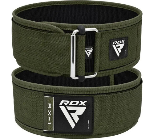 Пояс для бодібілдингу RDX RX1 Weight Lifting Belt - зелений/ розмір M