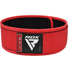 Пояс для бодібілдингу RDX RX1 - червоний/ розмір L