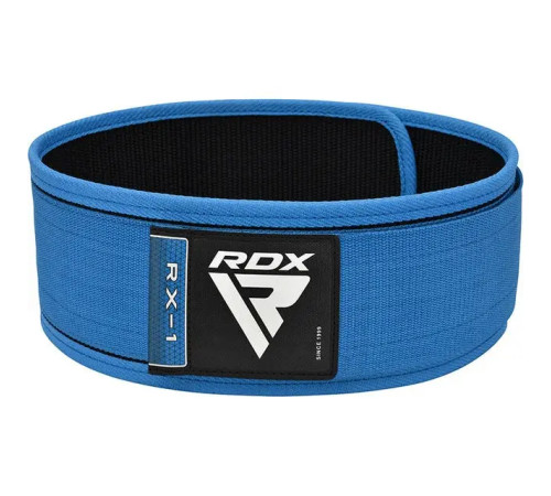 Пояс для бодібілдингу RDX RX1 - синій/ розмір S