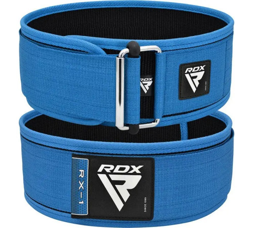 Пояс для бодібілдингу RDX RX1 - синій/ розмір S