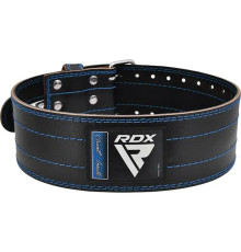Пояс для пауерліфтингу RDX RD1 шкіряний Blue XL
