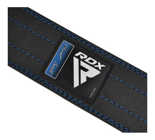 Пояс для пауерліфтингу RDX RD1 шкіряний Blue XL