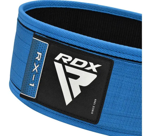 Пояс для бодібілдингу RDX RX1 - синій/ розмір XL