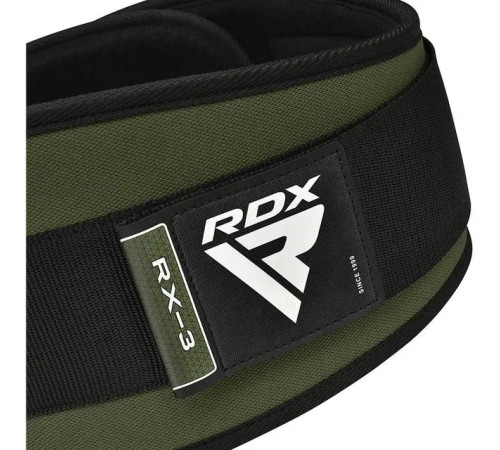 Пояс для бодібілдингу неопреновий RDX RX3 EVA Curve - зелений/ розмір XL