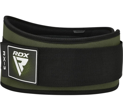 Пояс для бодібілдингу неопреновий RDX RX3 EVA Curve - зелений/ розмір XL