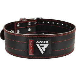 Пояс для пауерліфтингу шкіряний RDX RD1 - червоний/ розмір L