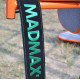 Пояс для бодібілдингу шкіряний MadMax MFB-301 Suede Single Prong - чорно-зелений/ розмір M