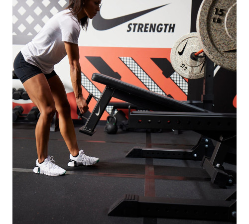 Лавка плоска Nike Rolling Weight Bench Black