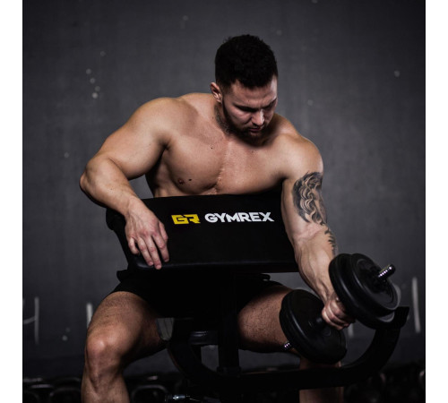 Gymrex Bench Тренажерна лава для вправ на біцепс до 120 кг Gymrex Bench Тренажерна лава для вправ на біцепс до 120 кг
