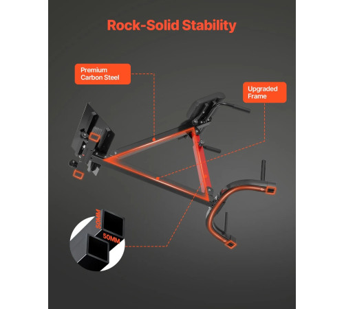 Багатофункціональна лава VEVOR 5030, чорно-червоний