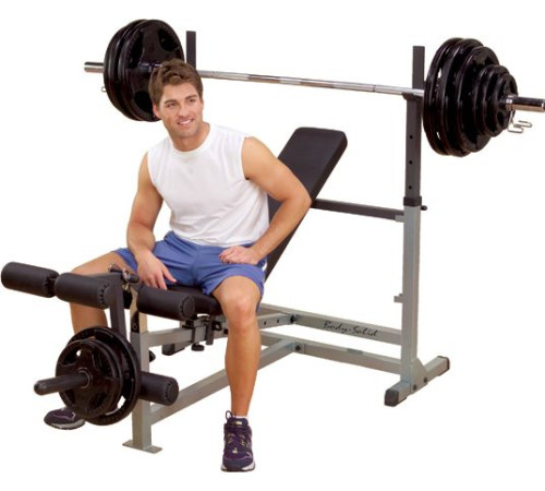 Лава Body-Solid з тренажерною стійкою GDIB46L Professional (1289) Лава Body-Solid з тренажерною стійкою GDIB46L Professional (1289)