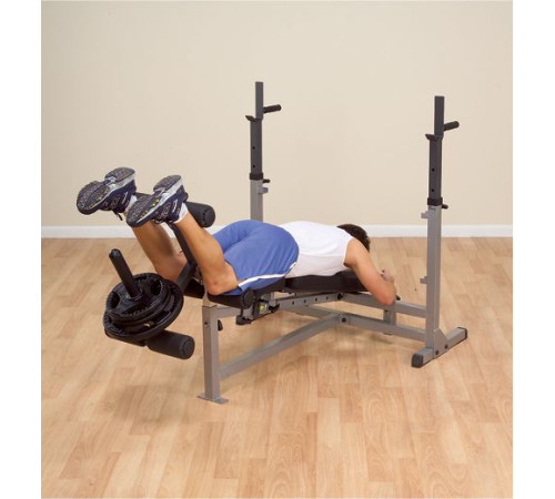 Лава Body-Solid з тренажерною стійкою GDIB46L Professional (1289) Лава Body-Solid з тренажерною стійкою GDIB46L Professional (1289)