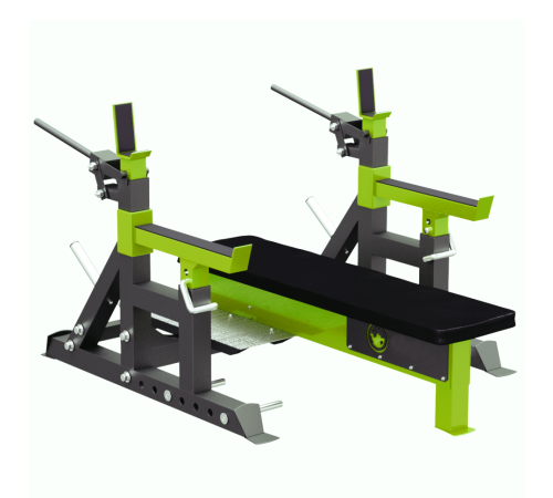 Горизонтальна лава для жиму з механічними домкратами (Трансформер змагальний)