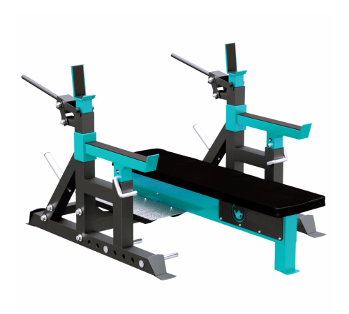 Горизонтальна лава для жиму з механічними домкратами (Трансформер змагальний)