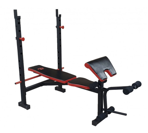 Лава для жиму RN-Sport ReadMeBlack + 4 грифи, 100 кг дисків