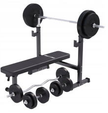 Лава Gorilla Sports 3 в 1 зі штангою та гантелями 100 кг