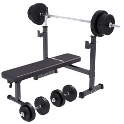 Лава Gorilla Sports 3 в 1 зі штангою та гантелями 70 кг