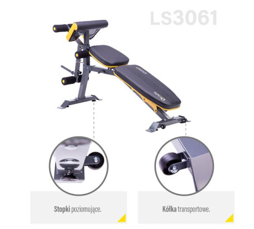 LS3061 Лава зі штангою HMS PREMIUM LS3061 Лава зі штангою HMS PREMIUM