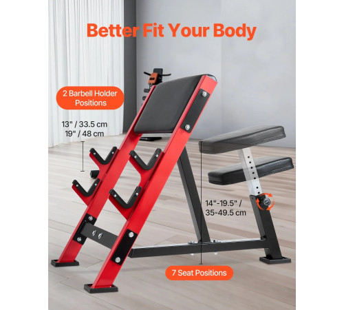 Багатофункціональна тренажерна лава VEVOR