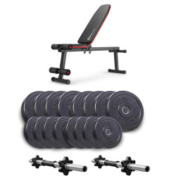 Лава Hop-Sport HS-1010 Pro з гантелями Elitum Titan 2 х 31 кг