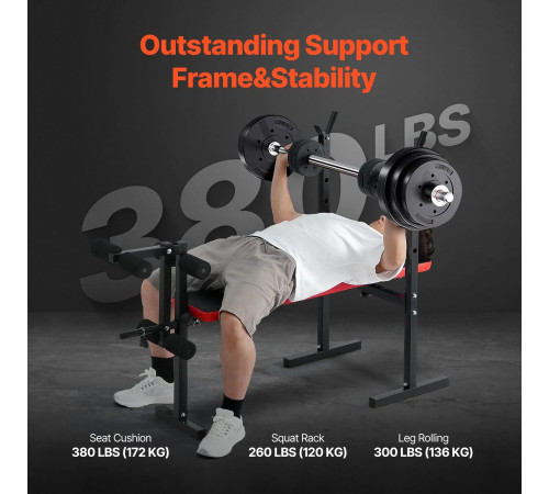 Багатофункціональна тренажерна лава VEVOR SJ7821