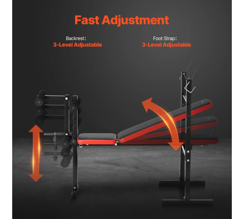 Багатофункціональна тренажерна лава VEVOR SJ7821