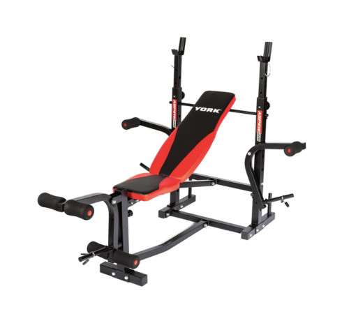Лавка для жиму York Fitness ASPIRE 220 з стійкою для штанги та партою Скотта Лавка для жиму York Fitness ASPIRE 220 з стійкою для штанги та партою Скотта