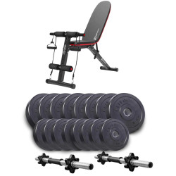 Лава Hop-Sport HS-1030 F з гантелями Elitum Titan 2 х 31 кг