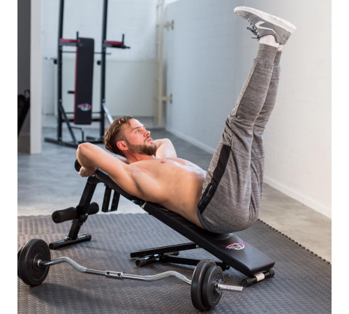 Лава Tectake Folding training bench bench - чорна Лава Tectake Folding training bench bench - чорна