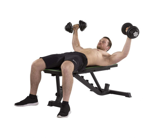 Лава регульована Tunturi Utility Bench UB40 з гантелями 3 в 1 Tunturi BAR 20 кг