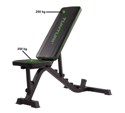 Лава регульована Tunturi Utility Bench UB40 з гантелями 3 в 1 Tunturi BAR 20 кг