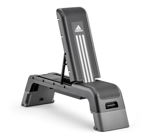 Степ-платформа з функцією лави Adidas HIIT Deck, чорно-біла