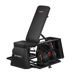 Лава регульована багатофункціональна HMS LM4012 з гантелями SR52 2 х 2,5-24 кг